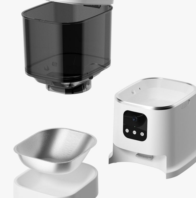 Pet Automatic Feeder Large Capacity Smart Voice Recorder APP Control Timer Feeding Cat Dog Food Dispenser With WiFi Pet Bo