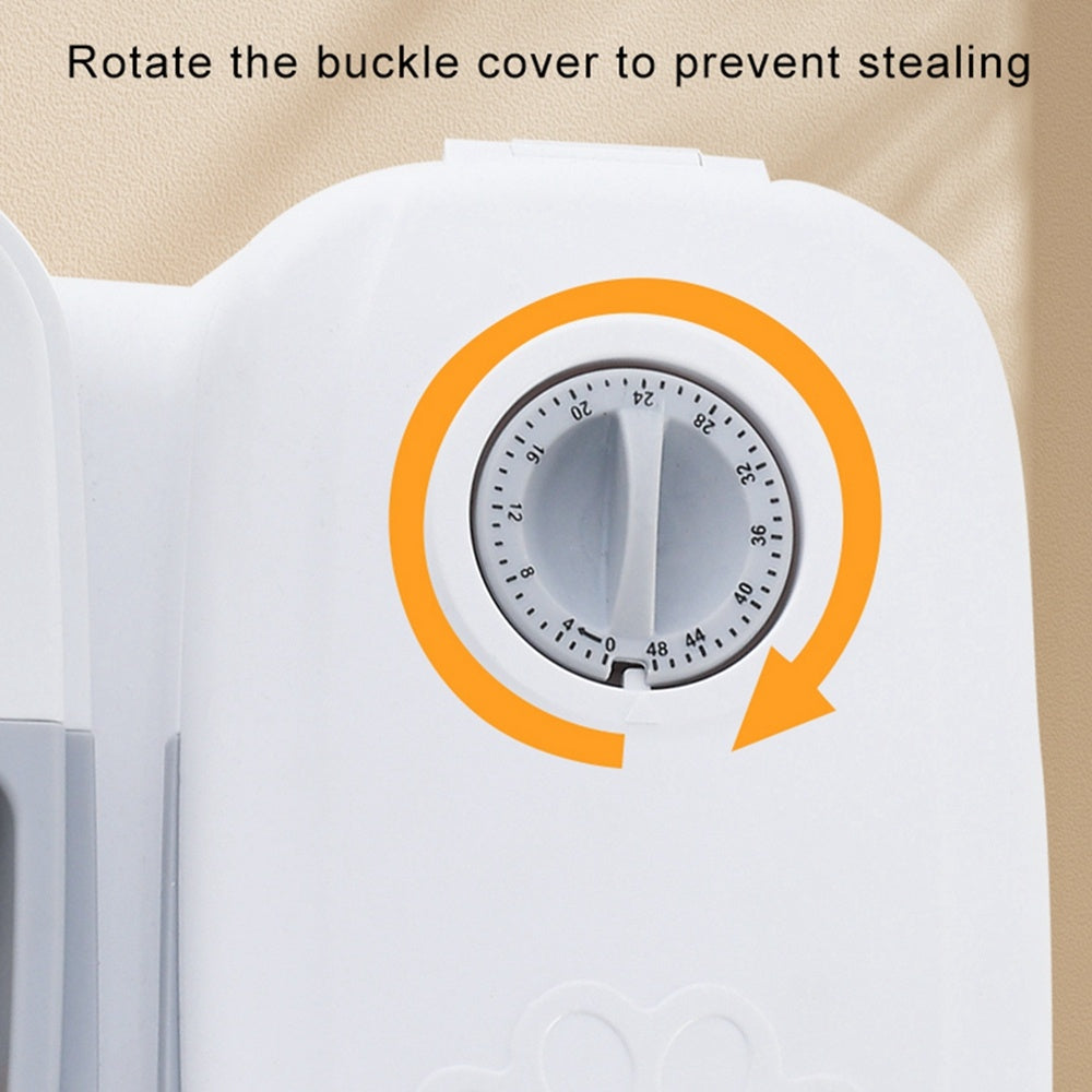 Automatic Cat & Dog Feeder – Stainless Steel Smart Dispenser with Portion Timer