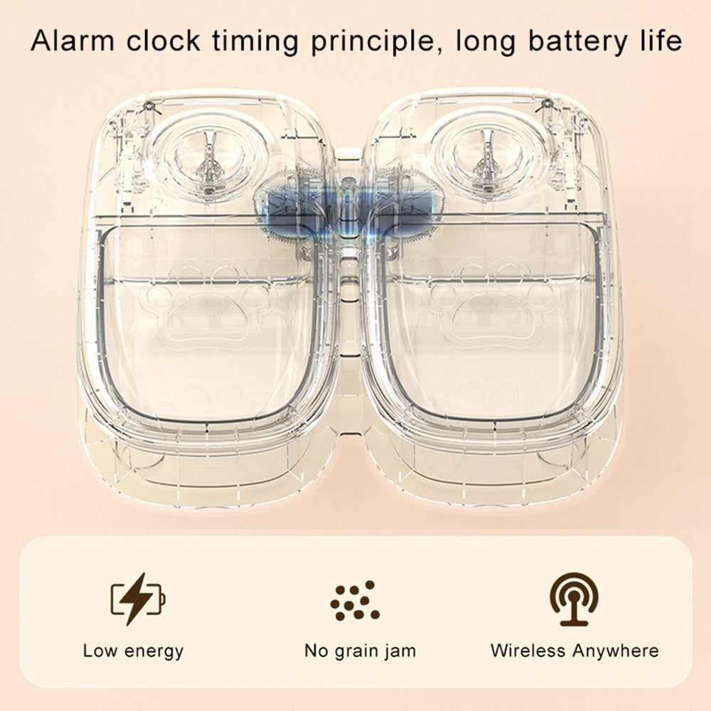 Automatic Cat & Dog Feeder – Stainless Steel Smart Dispenser with Portion Timer